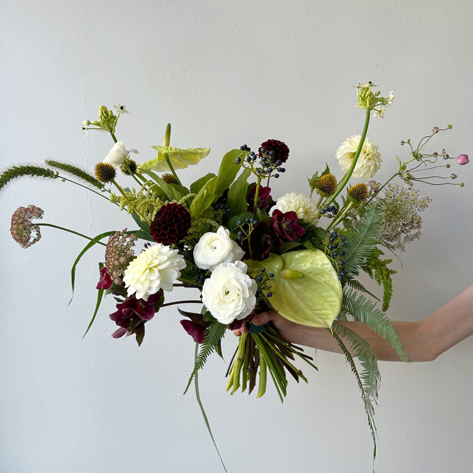 Ode to Aubergine Hand-Tied Bouquet