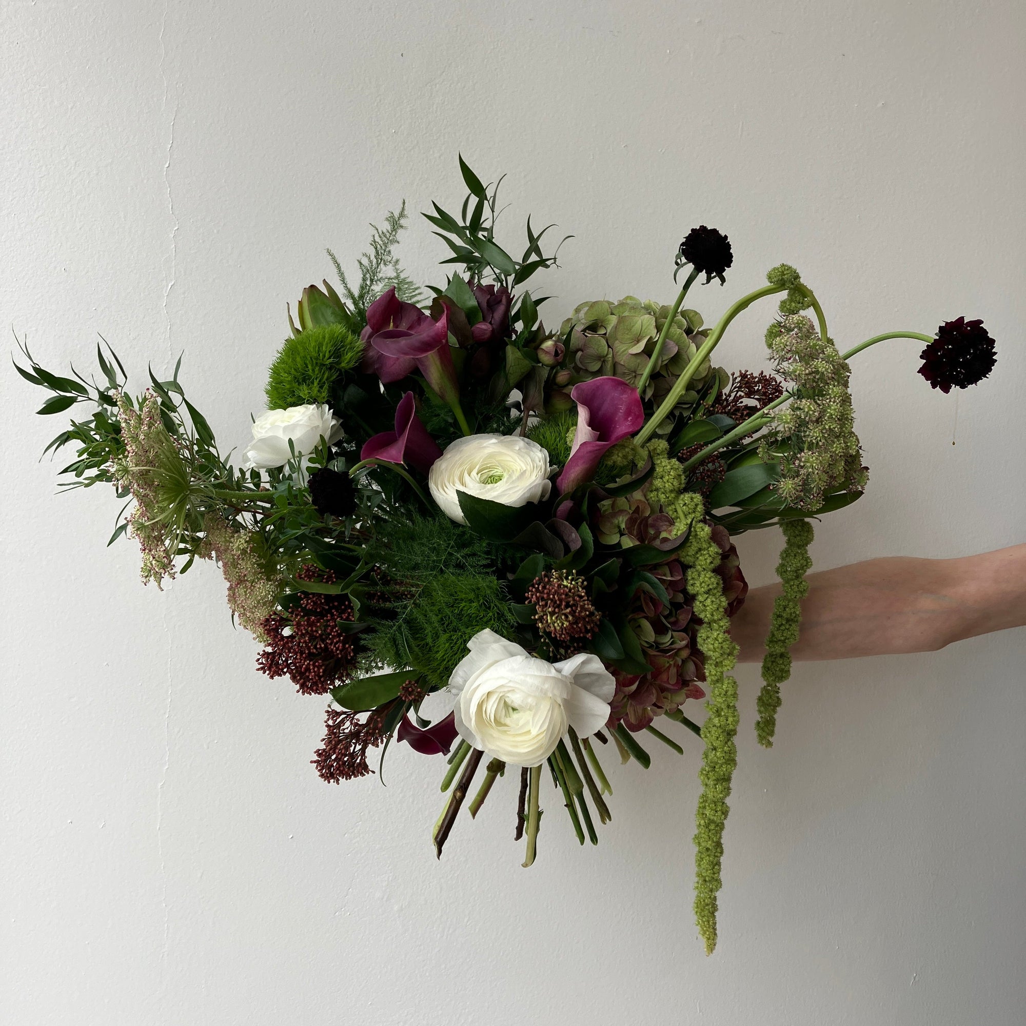 Ode to Aubergine Hand - Tied Bouquet - Bloomfields