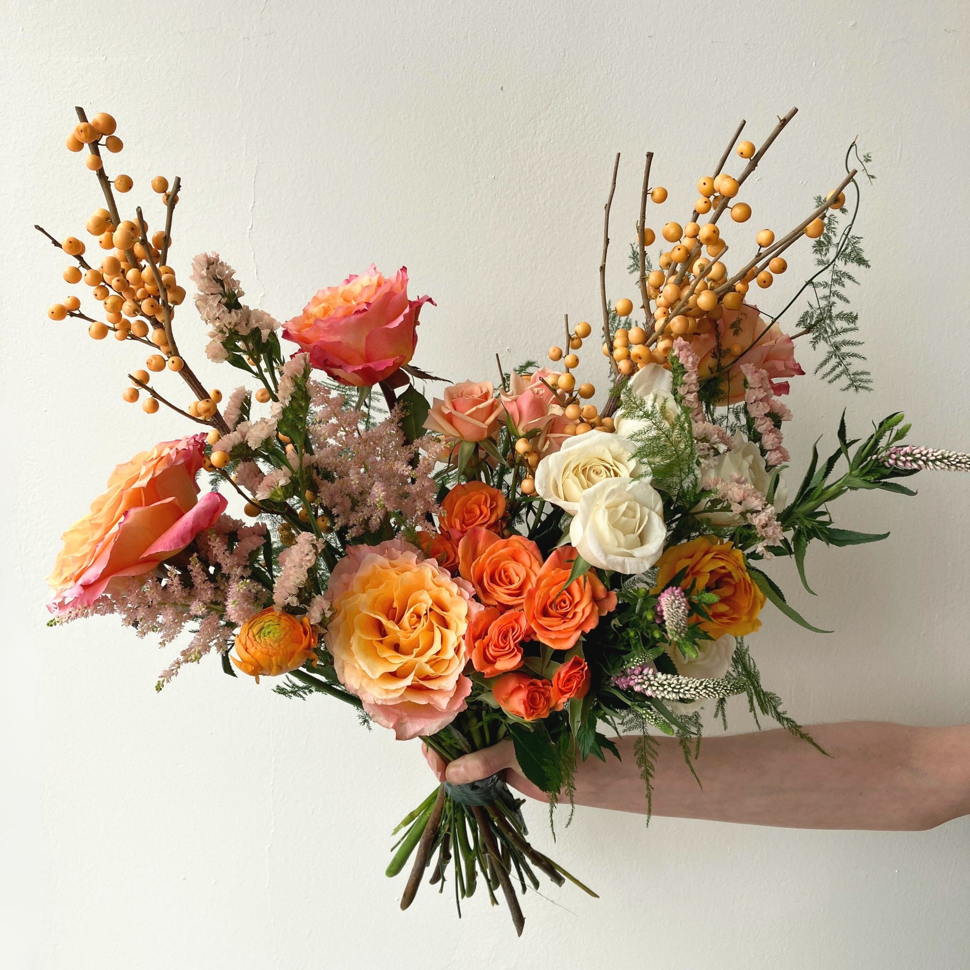 Peach Paradise Hand - Tied Bouquet - Bloomfields